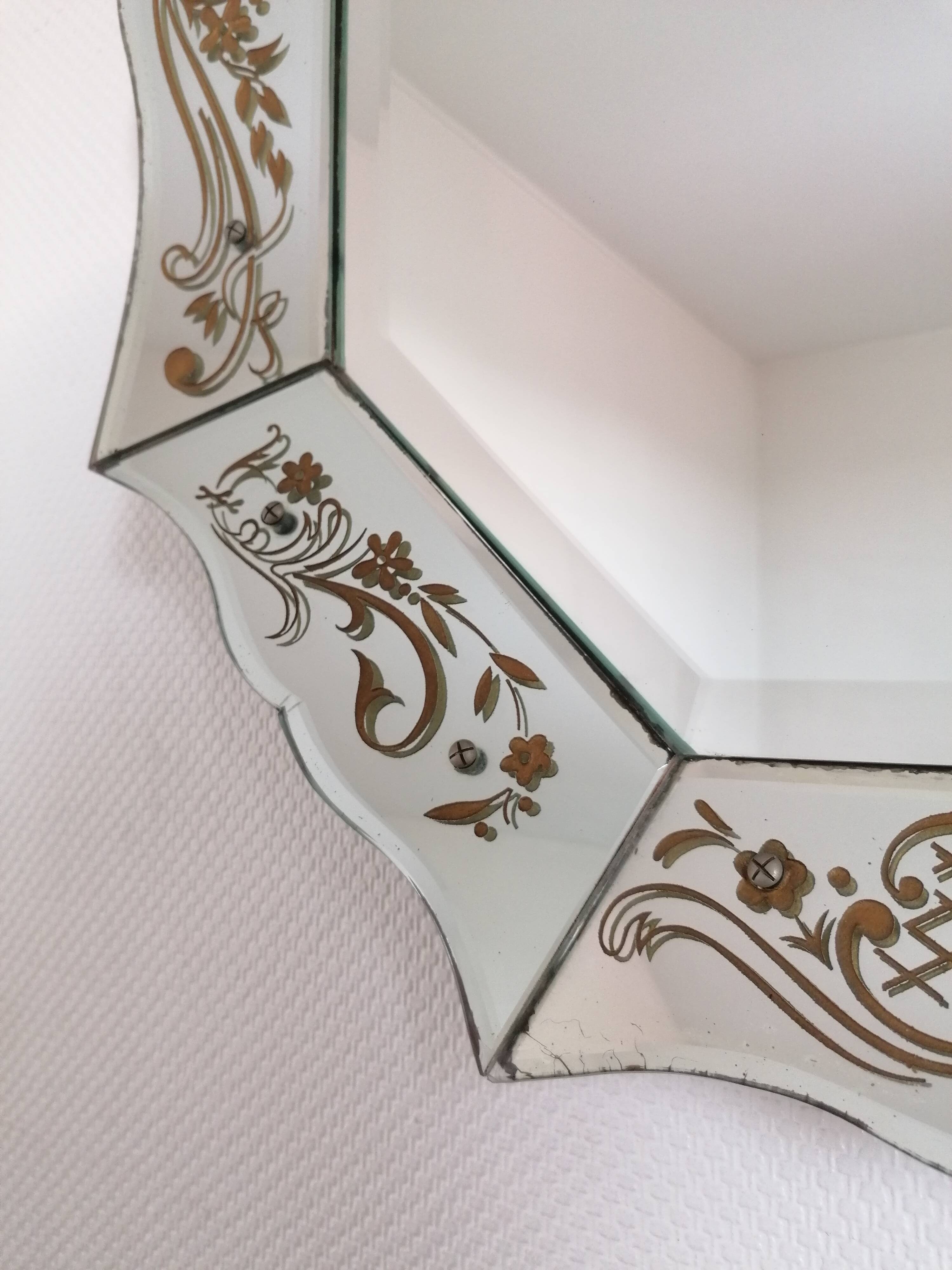 Mirror Venetian spirit 40s - 86x66cm