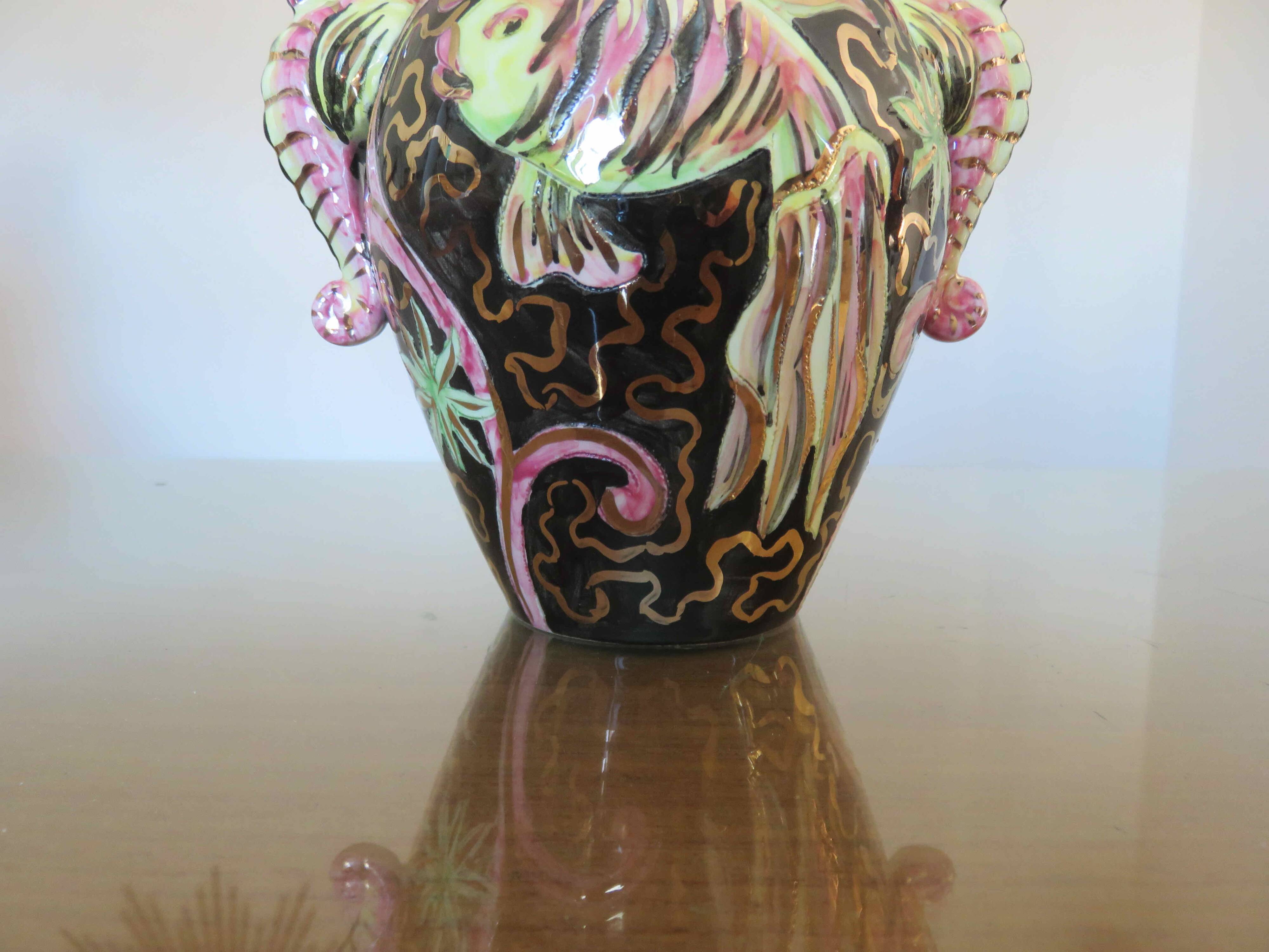 Vase "Seahorse" Cerart Monaco signed and numbered