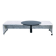 Table basse réglable en marbre noir et blanc italien, années 1980