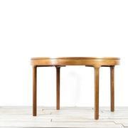 Midcentury Extending Round Teak Table By Nathan. Vintage Modern / Danish St