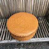Handmade rattan and bamboo basket