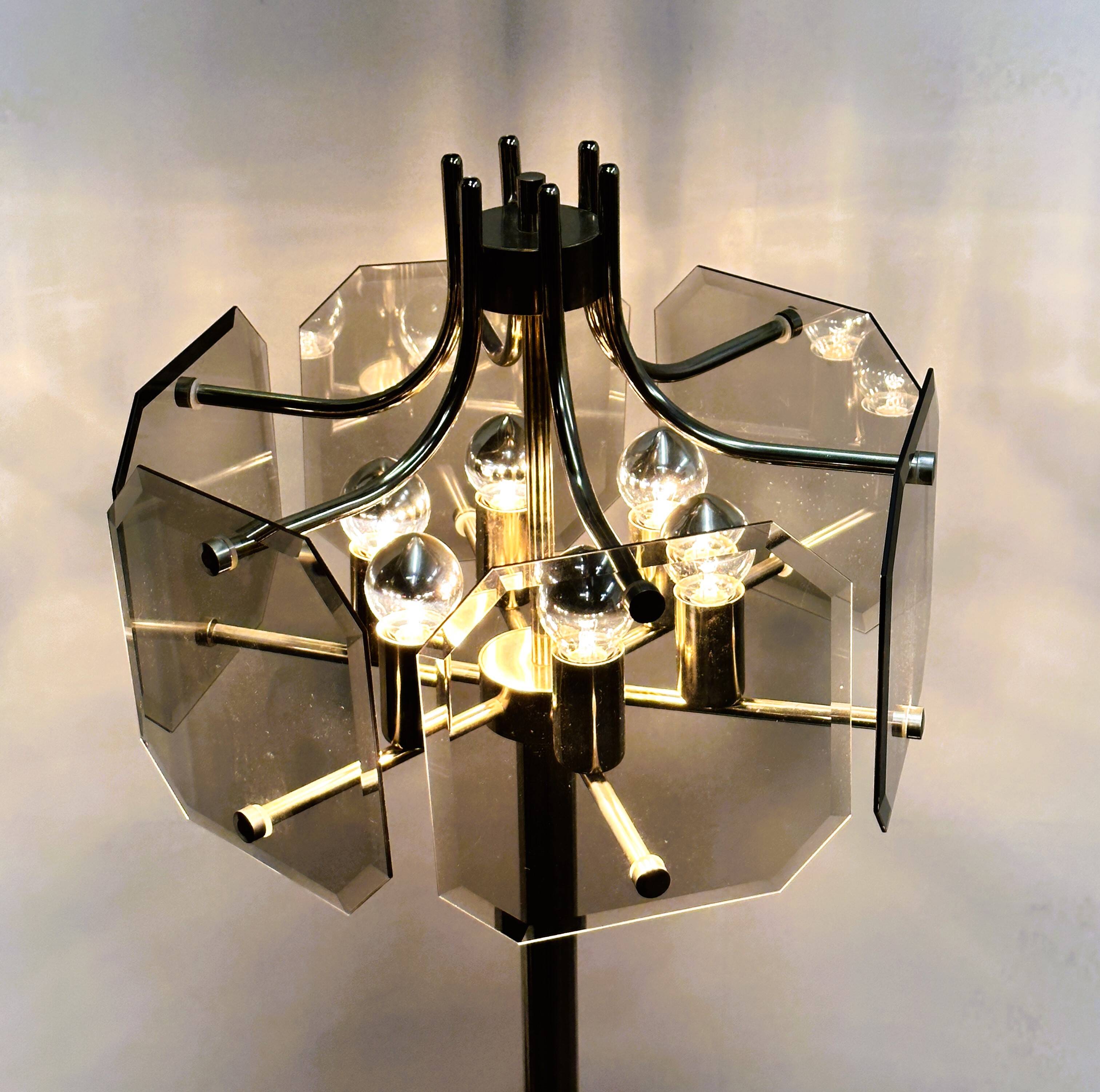 Vintage Luigi Colani Chrome Floor Lamp from the 70s.
