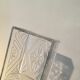 Art deco glass cake box