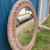Very imposing wooden mirror