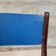 Vintage lacquered top desk with iron structure and pointed brass feet