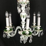 Lustre verre overlay blanc