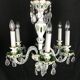 White overlay glass chandelier