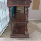 Ancien-Desserte-Console-Meuble de présentation-Henry II-fin xixème