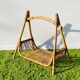 Rattan magazine rack. Vintage 50s.