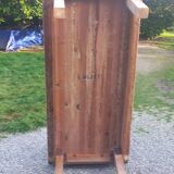 Brutalist farmhouse table Antique wooden workshop table 200cm