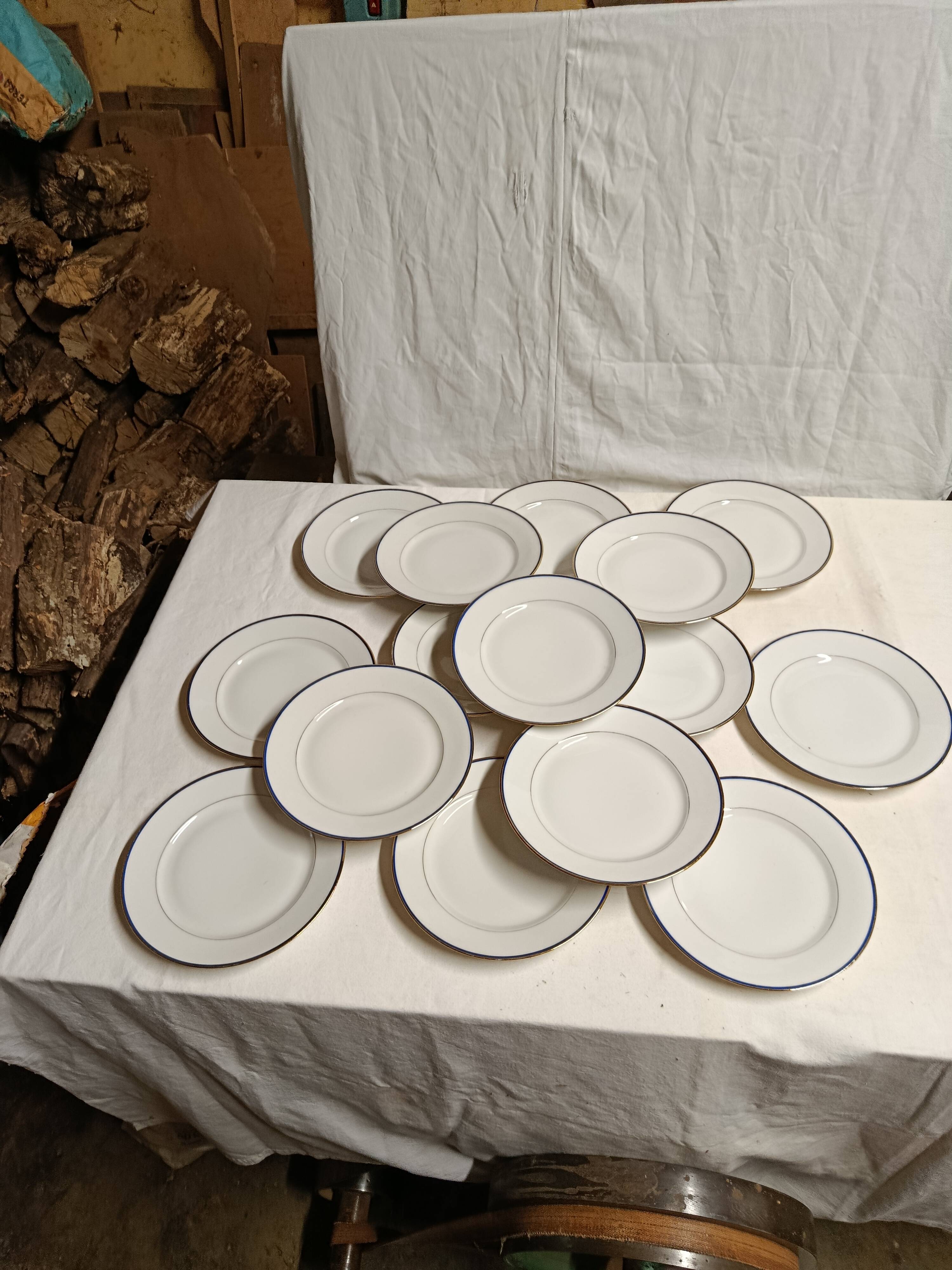 15 assiettes en porcelaine de Limoges