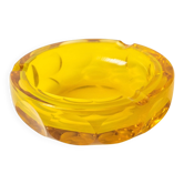 Yellow Murano Glass / Ashtray - Decorative bowl from the 70's