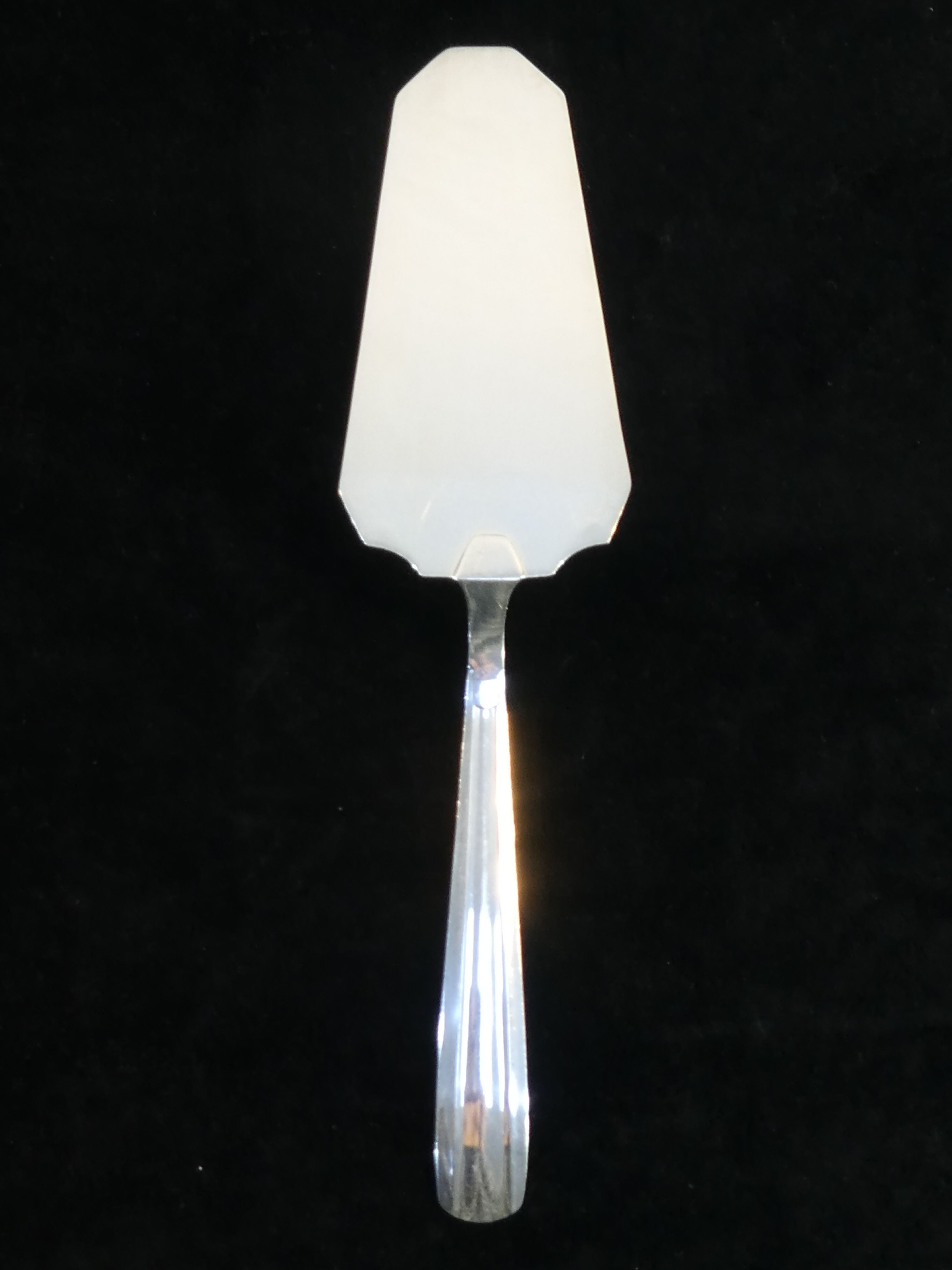 Silver metal cake menagere