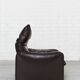 Leather Maralunga Lounge Chair and Ottoman by Vico Magistretti for Cassina