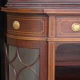 Elegant console by waring & gillow ltd, in mahogany veneer.