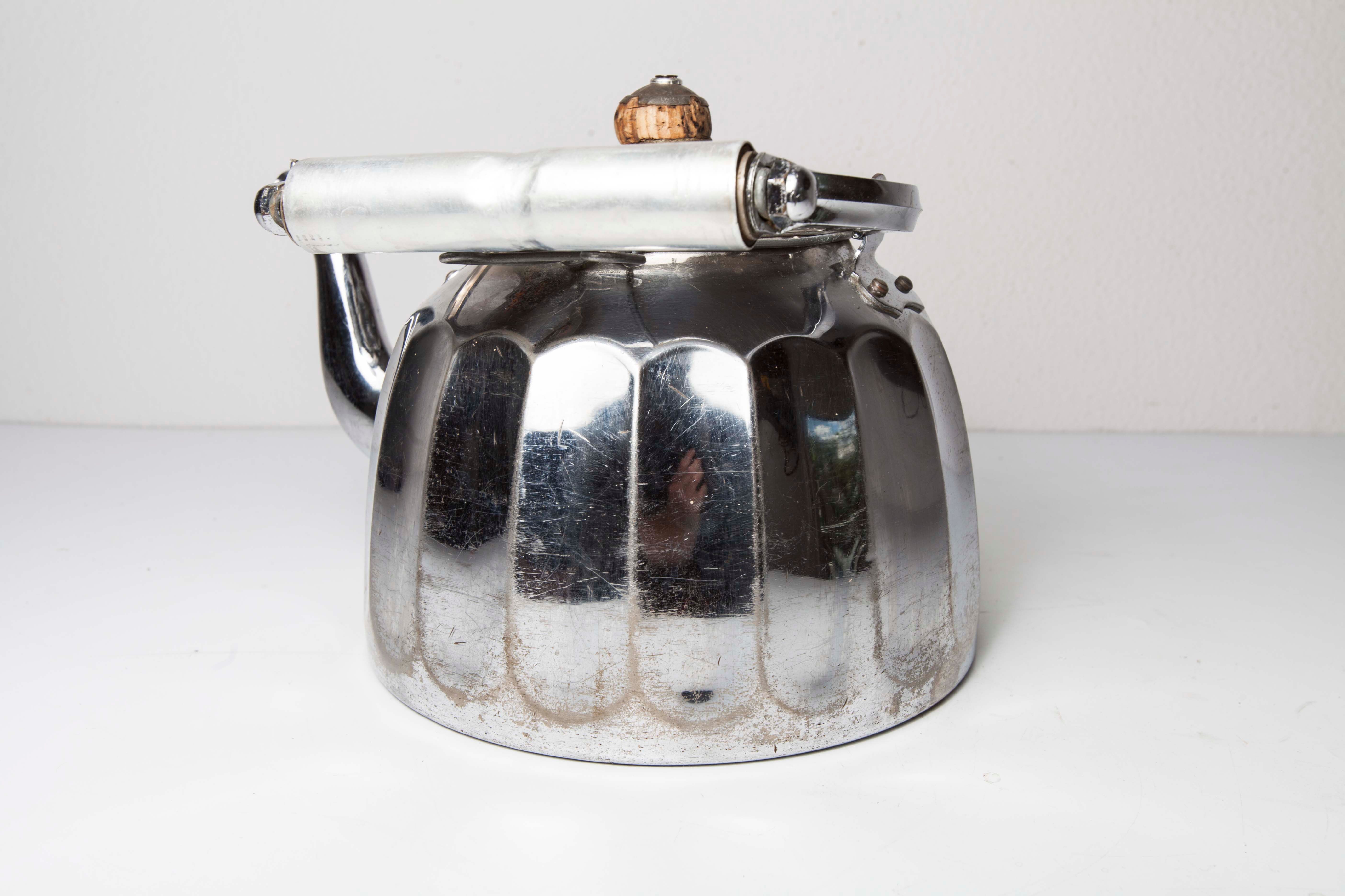 30s chrome teapot