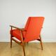 Orange Lis Lounge Chair by Henryk Lis, 1970s