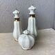 3 porcelain biscuit bottles from La Couleuvre art deco