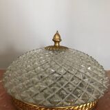 Molded glass ceiling light