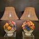 Large pair of Italian designer ceramic lamps 70'80'