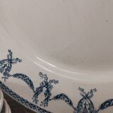 Set of 7 flat plates terre de fer u&c sarreguemines and digoin