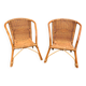 Paire de chaise en osier enfant vintage