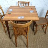 rare three-legged folding game table from the 60s