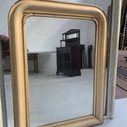 Miroir Louis Philippe en bois et stuc pariné XIX siècle