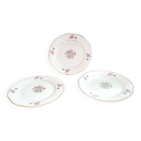 Set of 3 Nice plates from Digoin Sarreguemines