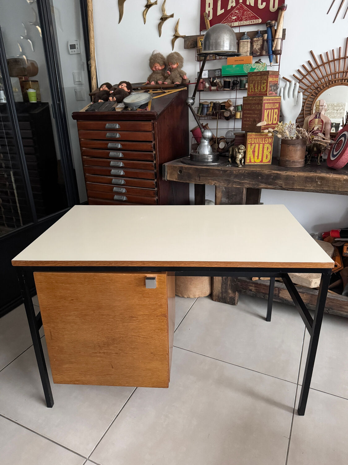 Vintage modernist children's desk