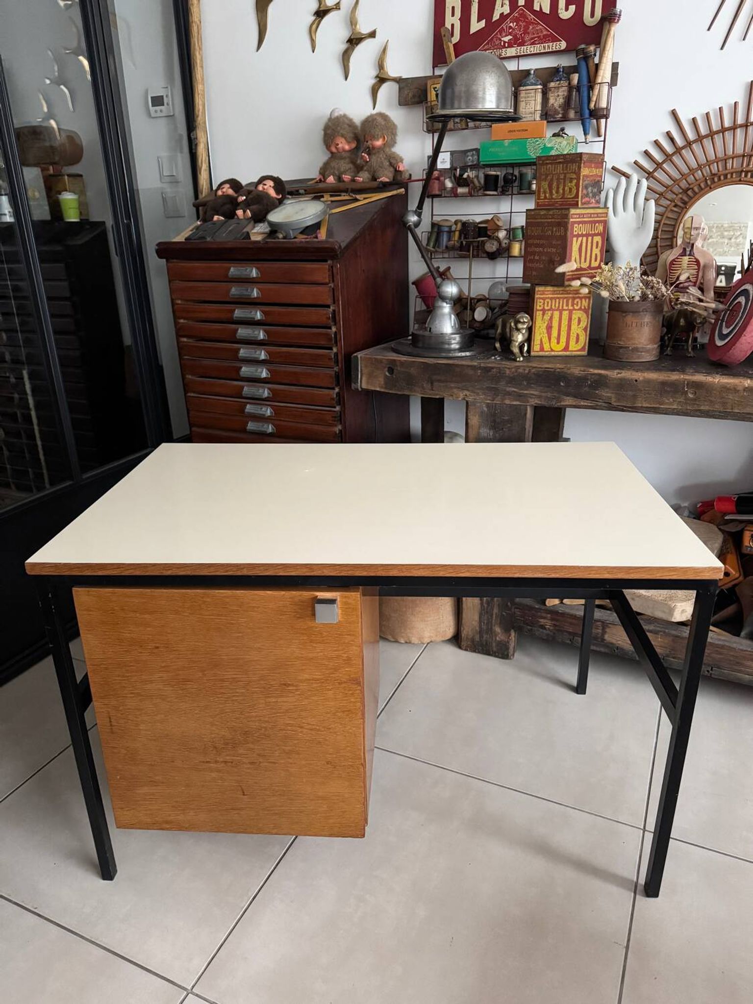 Vintage modernist children's desk
