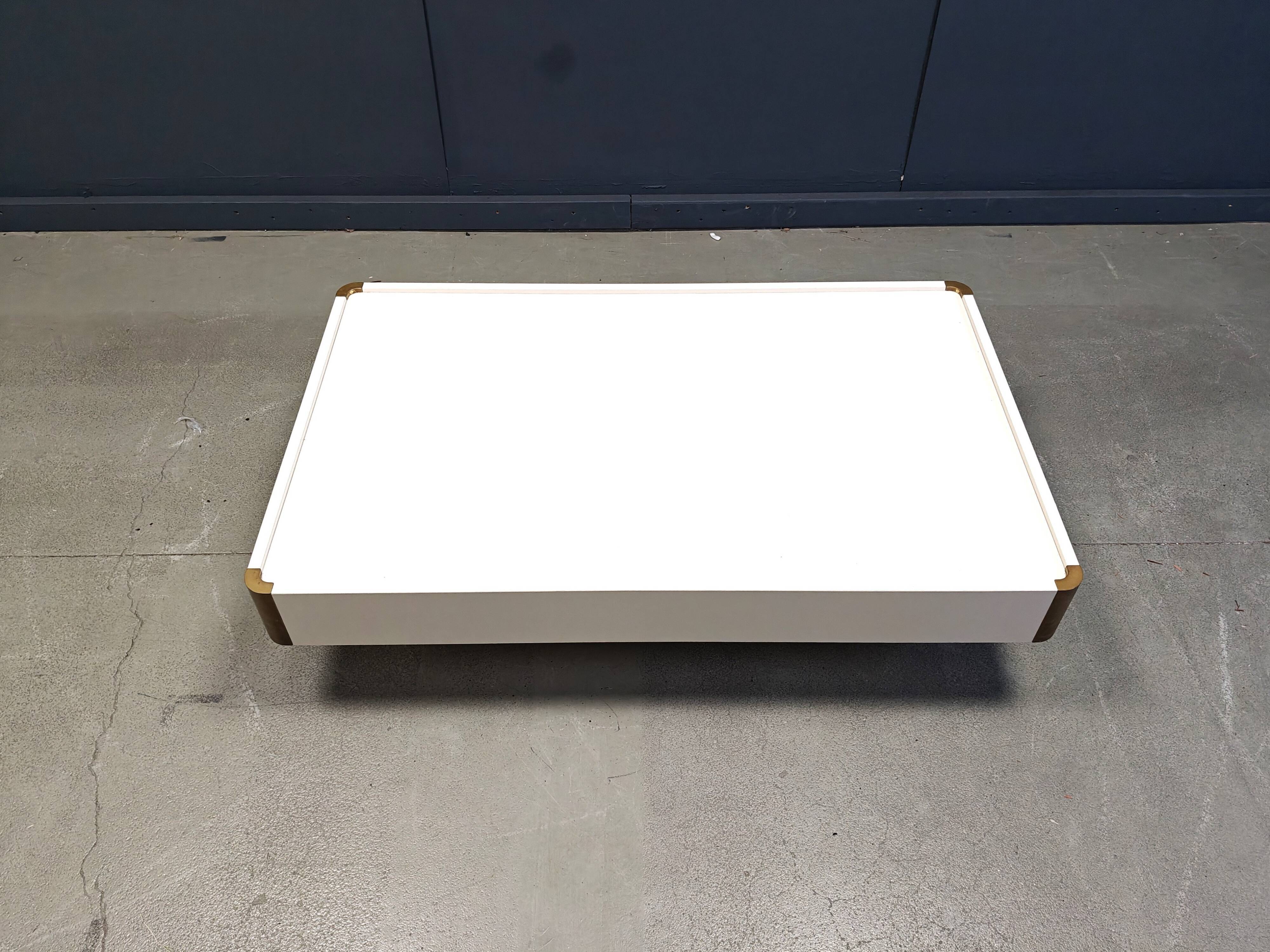 Vintage coffee table attributed to Willy Rizzo, 1970s.