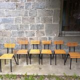 Slatted chairs 50s