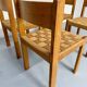 4 chaises bois et corde design Robert et Trix Haussmann  Dietiker vintage