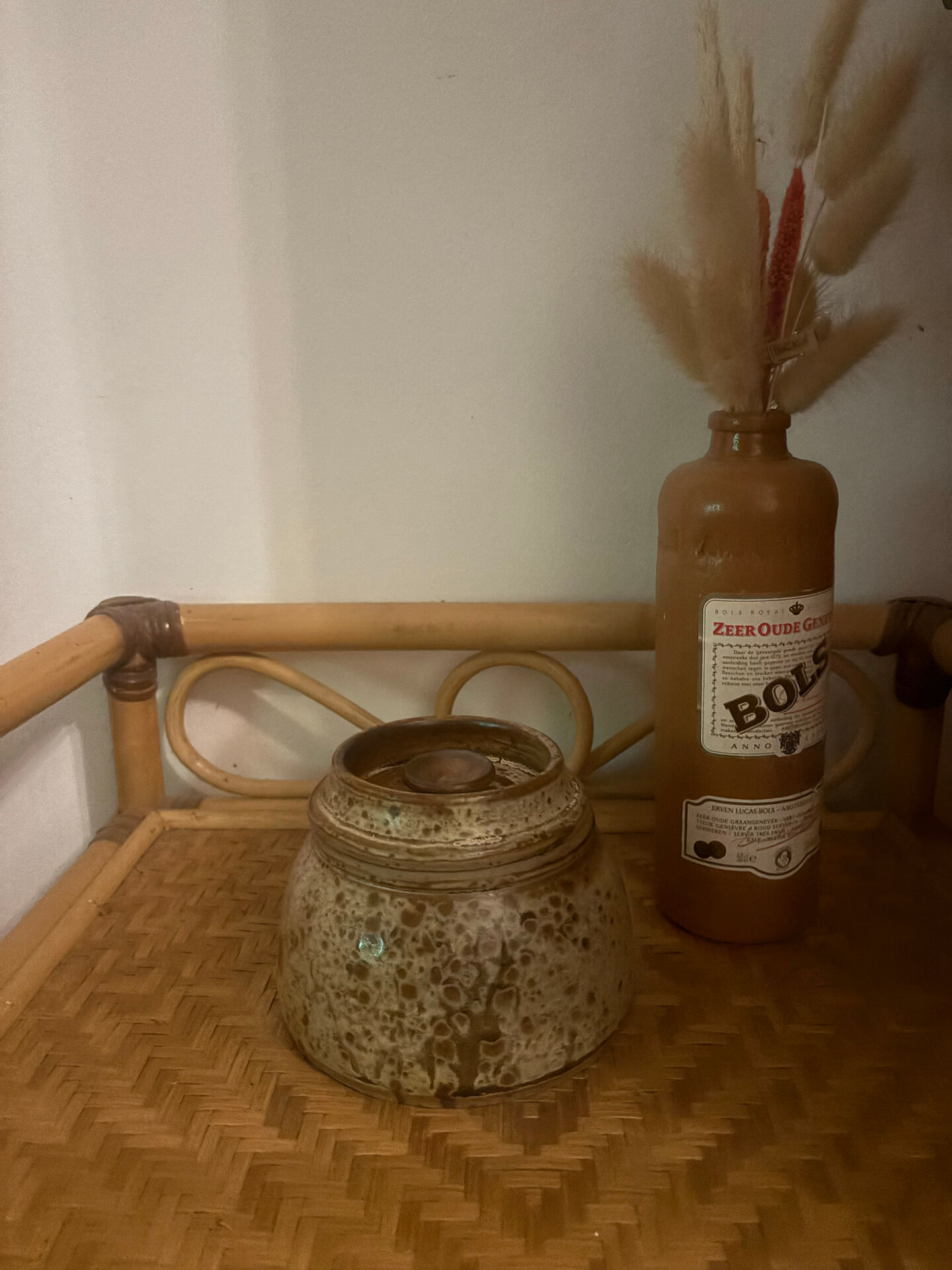 Water butter dish in stoneware