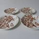 dinette Terre de fer bird plates exclusive to LE BUCHERON