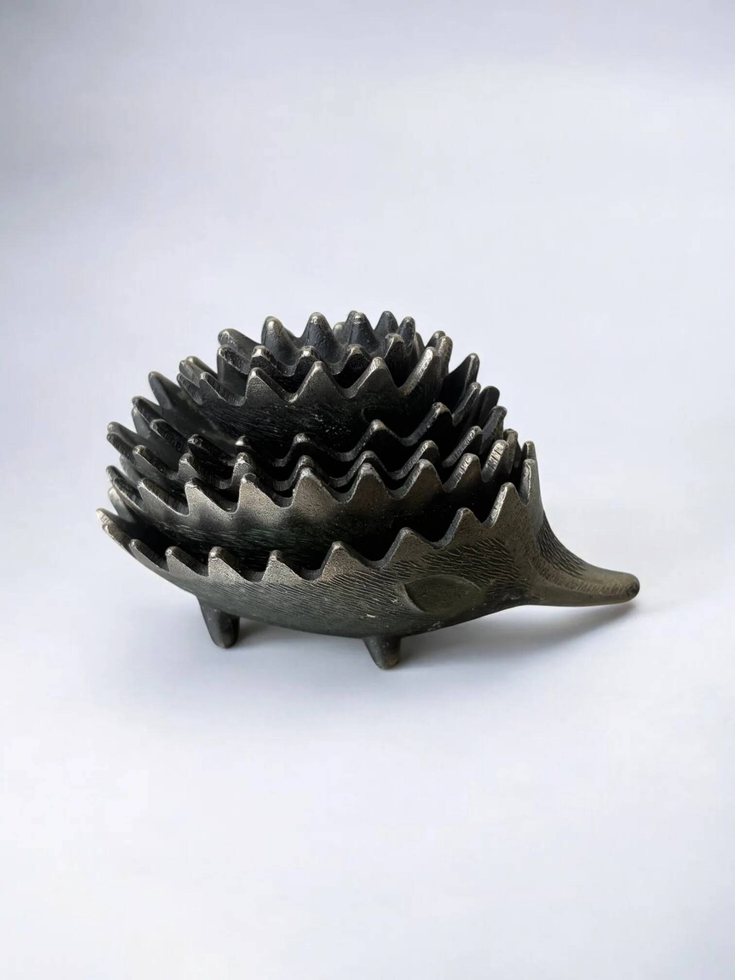 Stackable hedgehog ashtray set by Walter Bosse for Hertha Baller, Austria, 1950