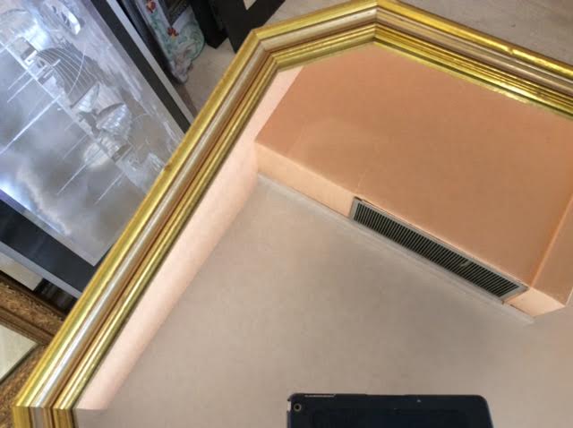Golden octagonal mirror