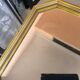 Miroir octogonal doré
