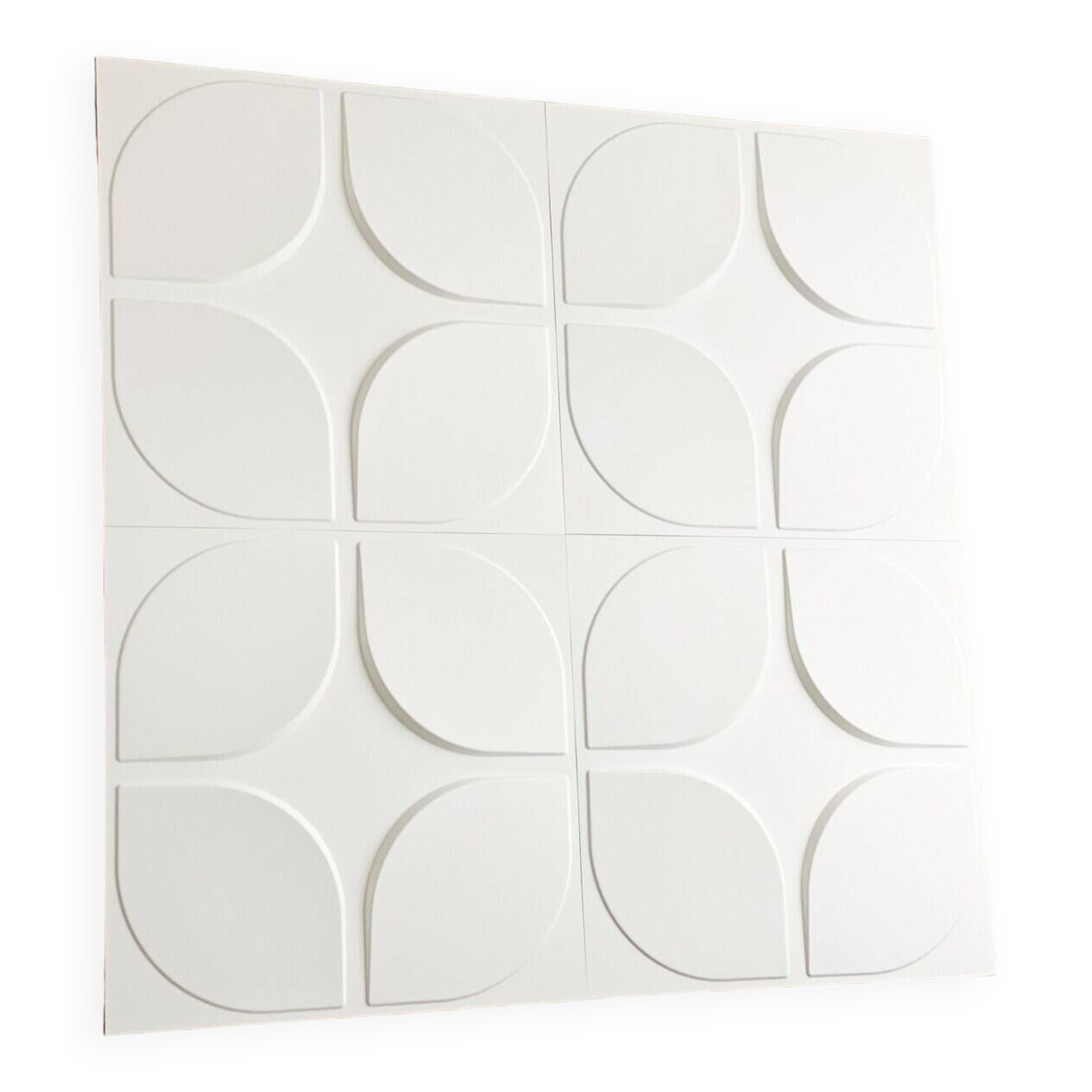 Set of 4 Space Age wall panels 1x1 meter total, vintage wall decor