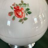 Flowered opaline lamp