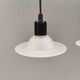 White glass UFO pendant lights by Design-Light, early 1990s Denmark
