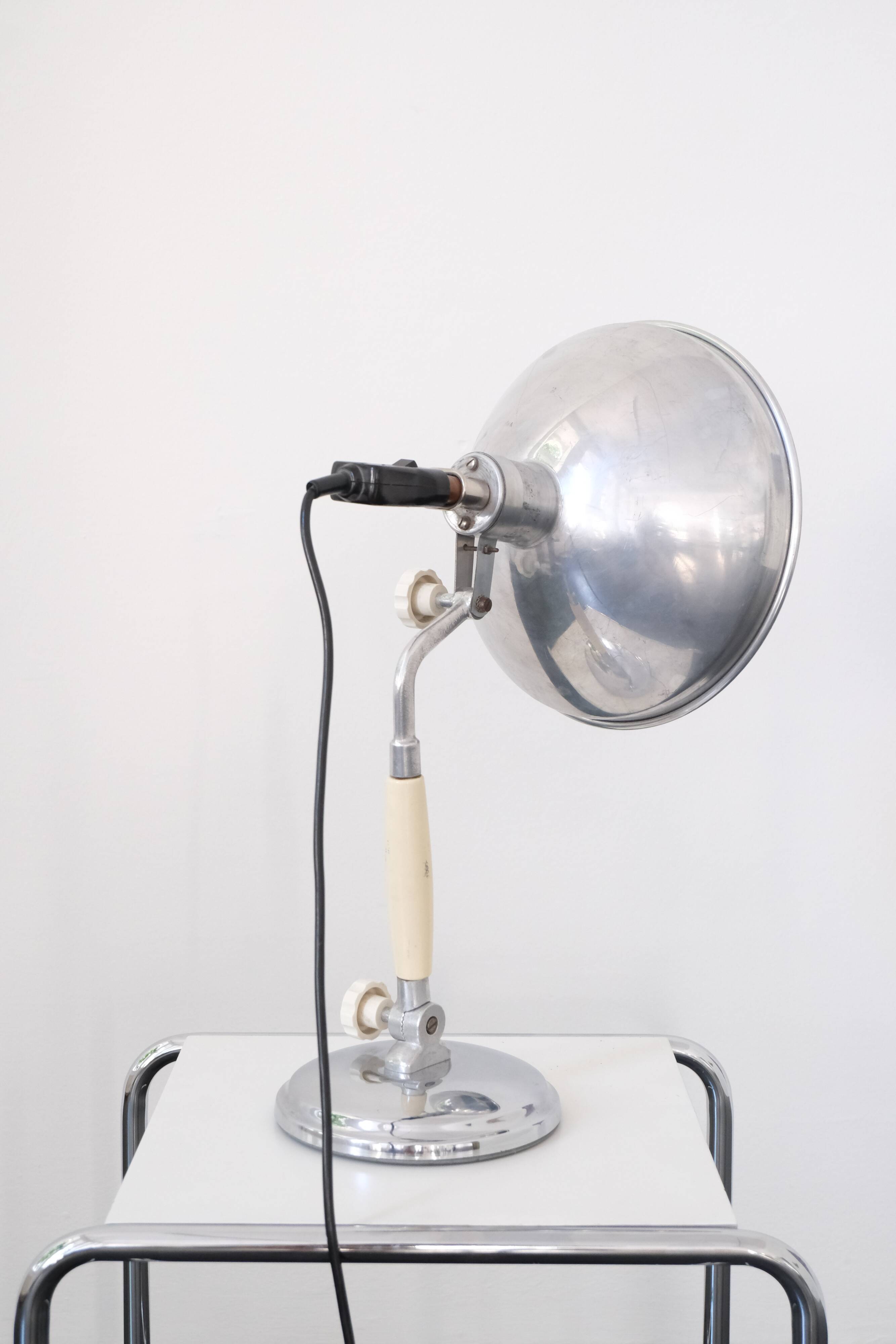 Industrial table lamp by Kurt Rosenthal