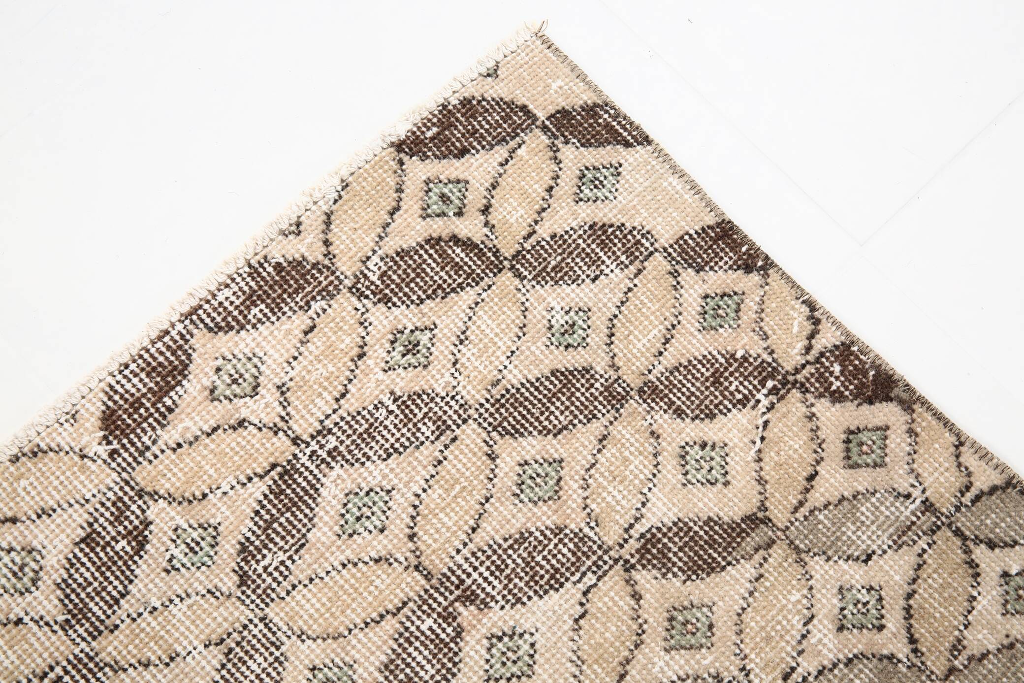 2x9 Soft Pastel Beige Turkish Runner Rug, 54x276Cm FREE SHIPPING