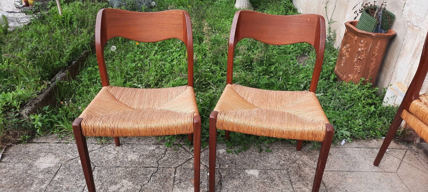 6 Scandinavian chairs