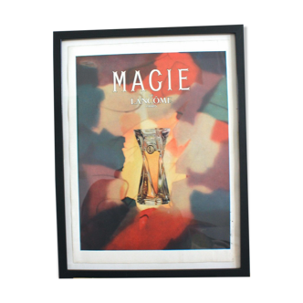 Affiche vintage originale publicité parfum Magie Lancôme - années 1950 - 30x40cm