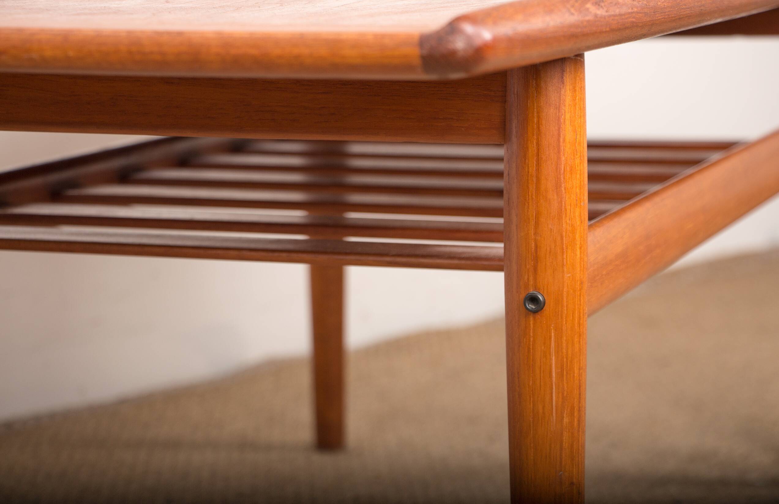 Danish Teak coffee table, two levels, by Grete Jalk for Glostrup Mobelfabrik 1960.
