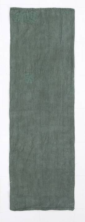 2x8 Turkish Dark Green Vintage Runner Rug, 72x235Cm