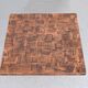 coffee table in copper and teak by heinz lilienthal, 1970s