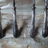 Couverts à hors d'oeuvre argentés anciens